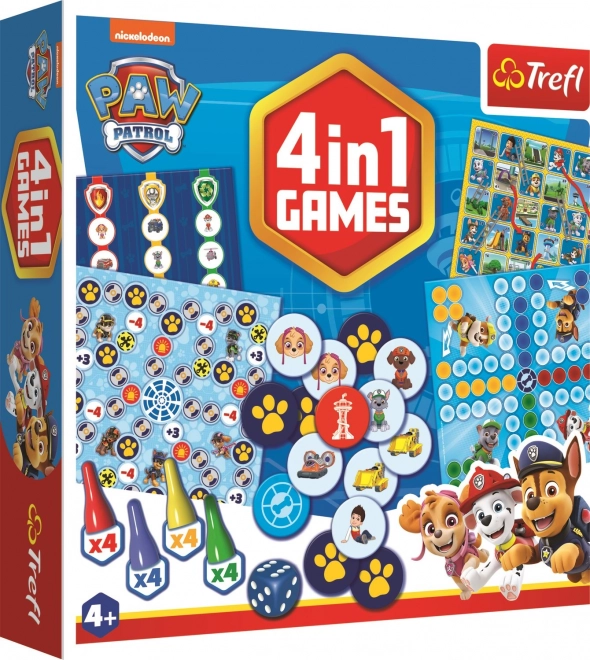 TREFL Spel Paw Patrol 4-in-1