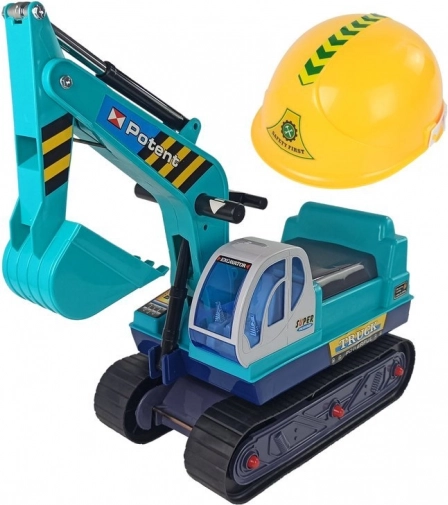 Grote graafmachine-rijhelm Bouwhelm groen