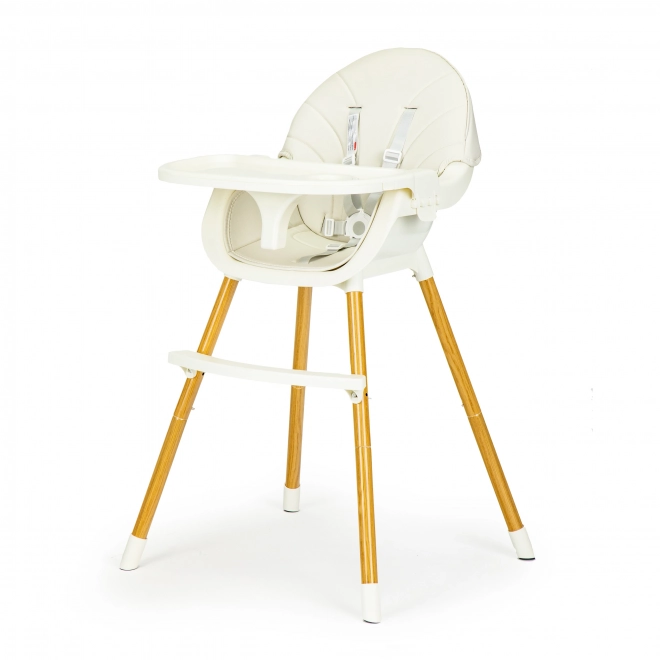 ECOTOYS Eetstoel 2-in-1 Beige