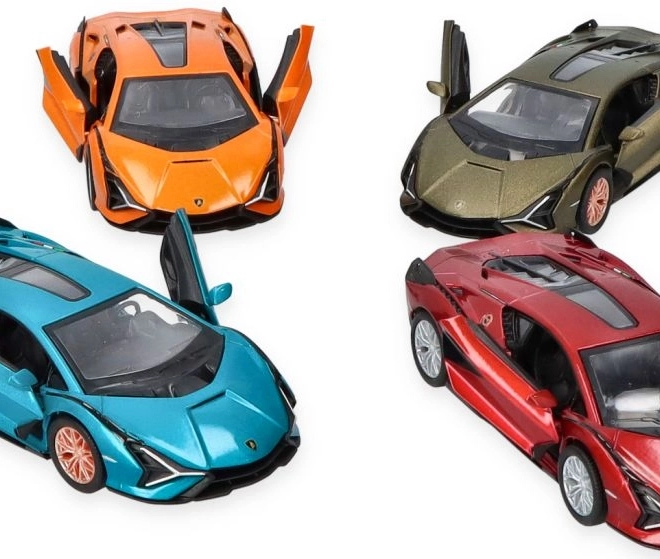 Metalen carrosserie en rubberen wielen
