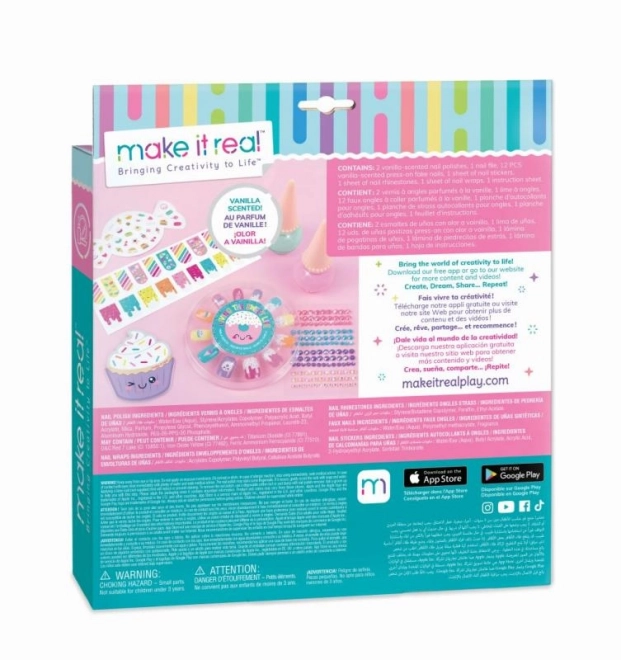 Kleurrijke set voor nagels met Candy stickers