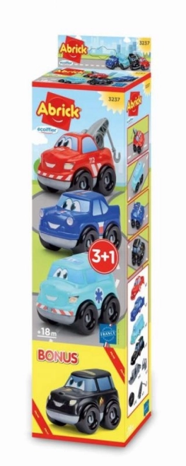 Abrick Set van 3+1 autootjes