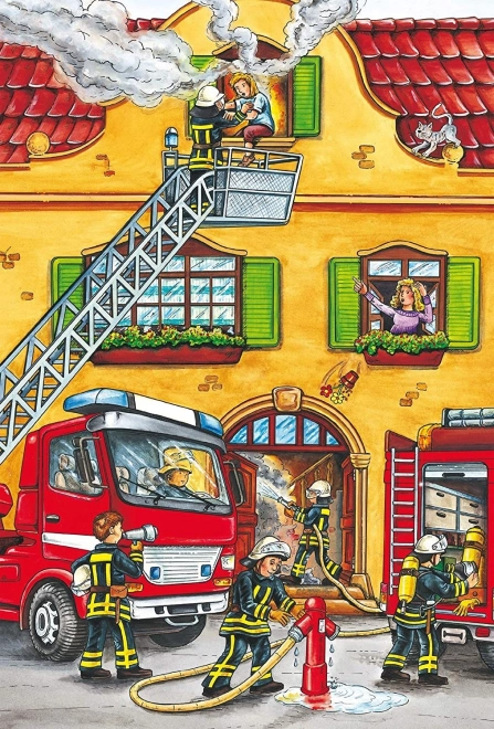 Puzzel politie, brandweer en reddingsdiensten 3x24 stukjes