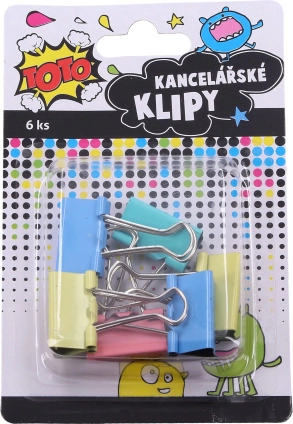 Kantoorklemmen 25 mm, 6 stuks