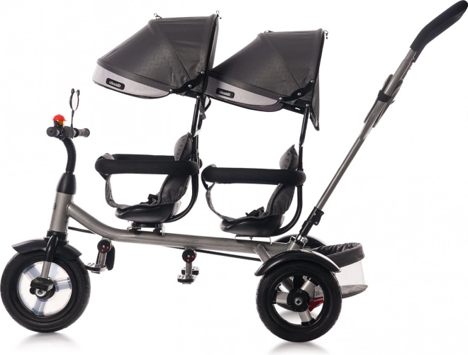 CHIPOLINO Driewieler voor tweelingen 2Play Obsidian