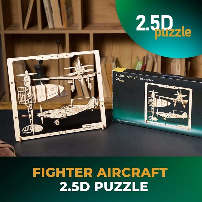 Ugears Houten Mechanische Puzzel Vliegtuig