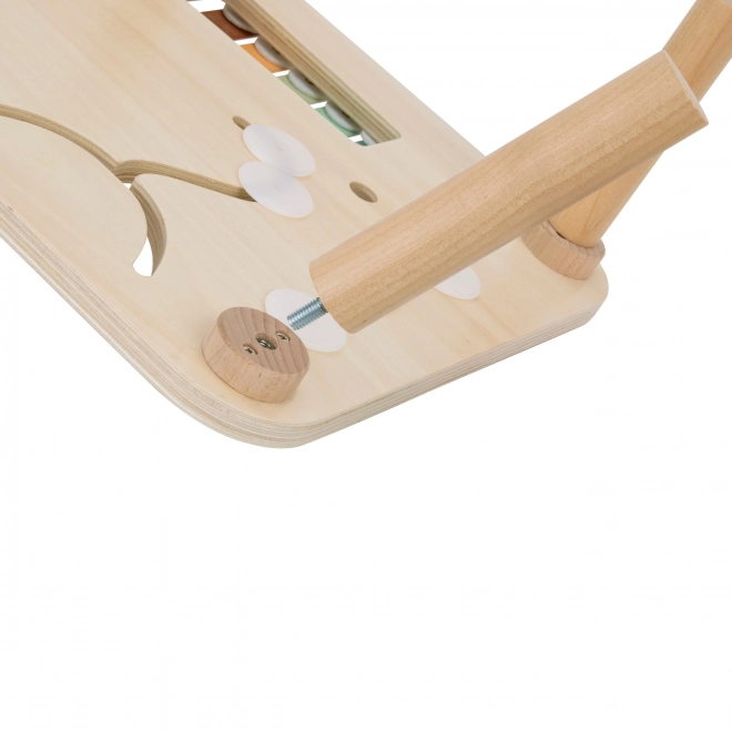 Houten leerstafel met muziek labyrint 5-in-1