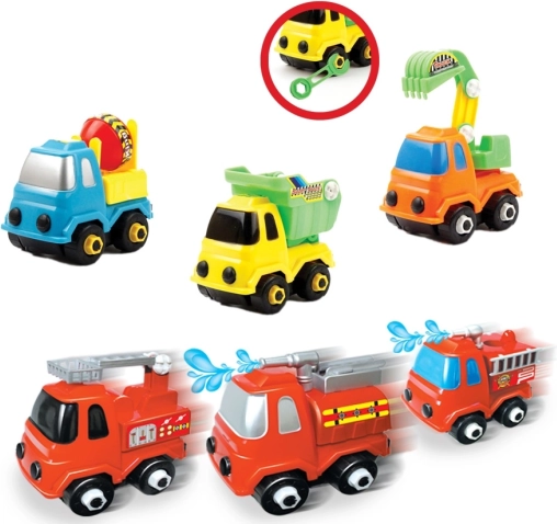 Set schroefbare auto’s 3 stuks