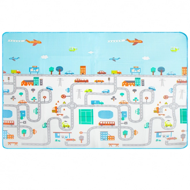 Speelthermomat voor kinderen 180x200 cm - stad