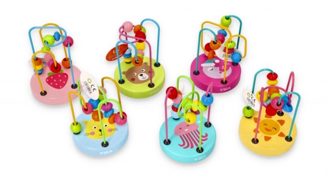 Pastelkleurige motorische lus met print