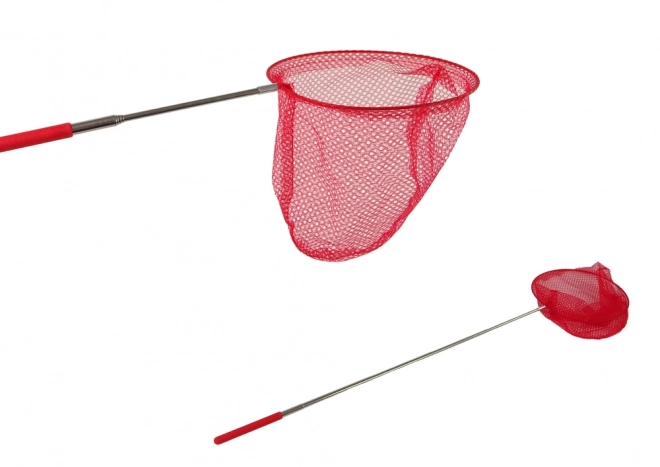 Opvouwbaar telescopisch net voor vlinders en insecten 85cm - rood