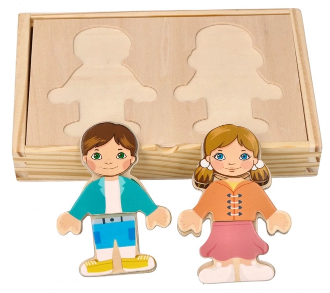 Magnetische verkleedset voor kinderen van de wereld