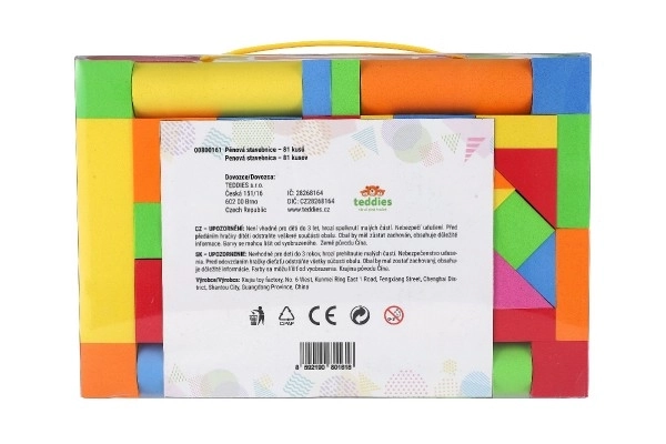 Kleurrijke schuimconstructieset voor kinderen