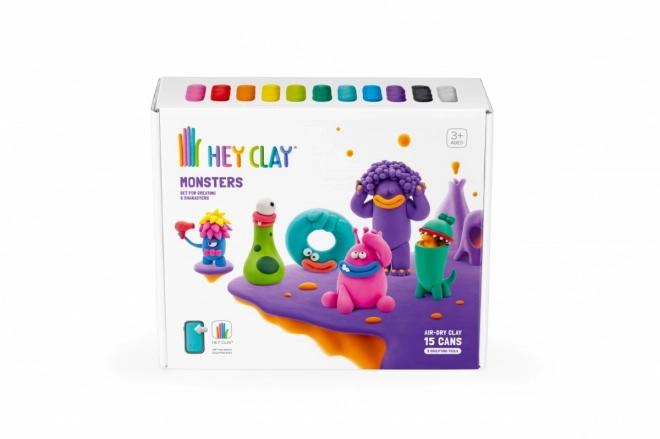 Hej Clay plastic set Monsters