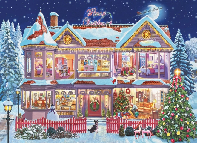Puzzle Kerstvoorbereidingen 1000 stukjes EUROGRAPHICS