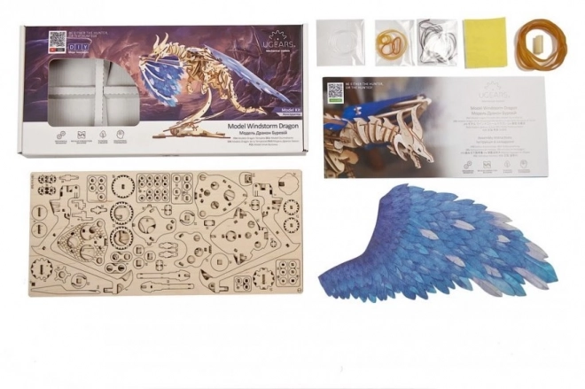 3D puzzel Vichřice Draak