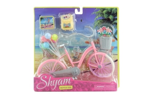 Fiets voor poppen met accessoires