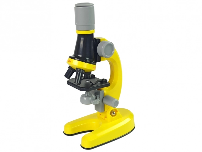 Microscoop voor wetenschappers Educatieve set Geel 100x 400x 1200x