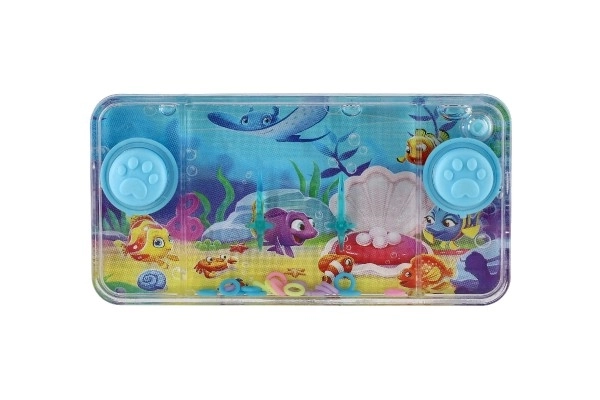 Water spel puzzel 11x6cm plastic zee wereld 4 soorten 24st in doos