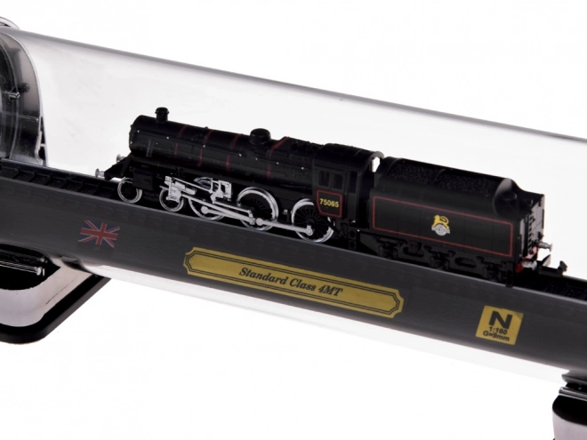 Verzamelmodel locomotief STANDARD CLASS 4MT 1:160 in beschermvitrine