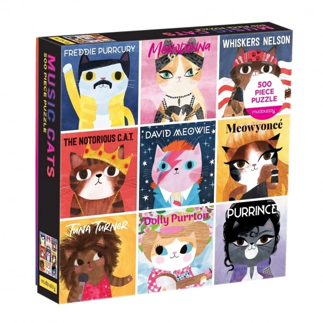 Muzikaal puzzel Katten 500 stukjes