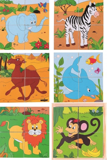 Zoo puzzel blokken