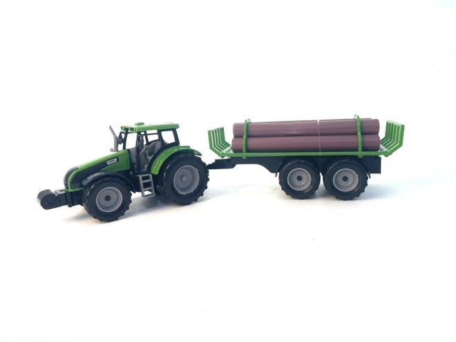 Speelgoedtractor met Aanhanger voor Boomstammen voor Kinderen