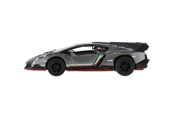 Auto Kinsmart Lamborghini Veneno metaal/kunsstof 13cm op terugtrekmechanisme