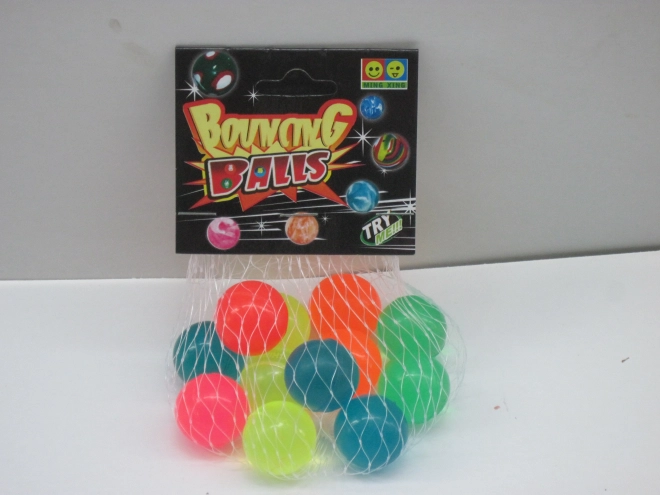 Set van 12 stuiterballen 2,5 cm