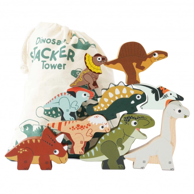 Opvouwbare toren dinosaurussen van Le Toy Van