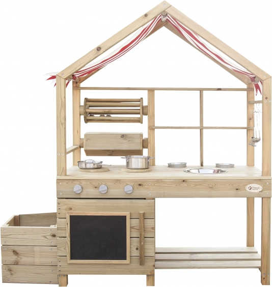 Klassieke Wereld educatieve grote houten keuken met baldakijn