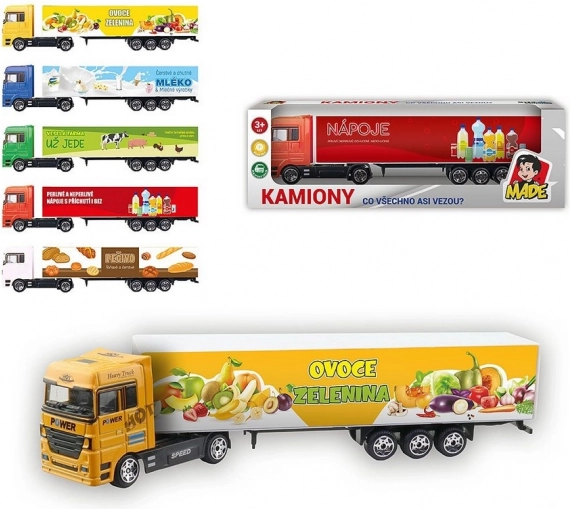Vrachtwagen met Tsjechische print 20 cm