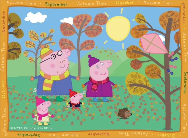 Ravensburger Peppa Big-puzzel – seizoenen 4-in-1 (12–24 stukjes)