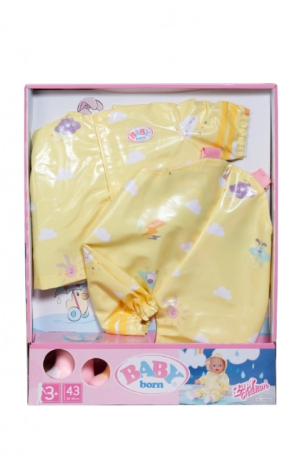 BABY born deluxe regenoutfit voor poppen 43 cm