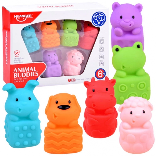 Rubberen badspeeltjes dieren
