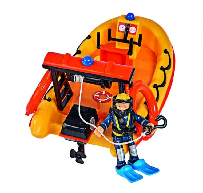 Brandweerman Sam Boot Neptun met figuur