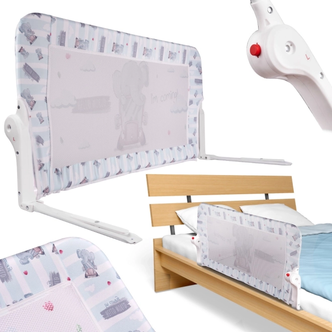 Beschermrek voor kinderbed 90 cm – Olifantje