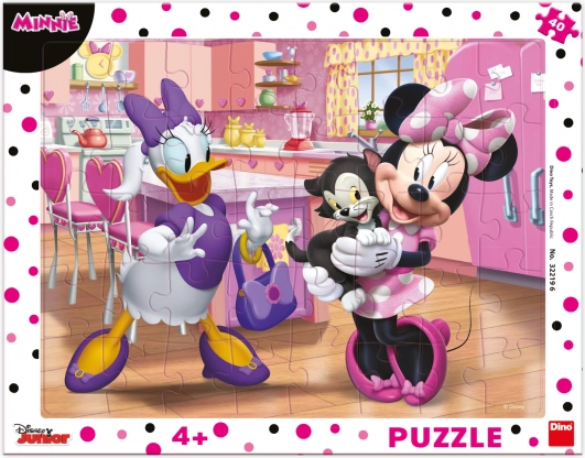Dino puzzel Minnie roze 40 stukjes