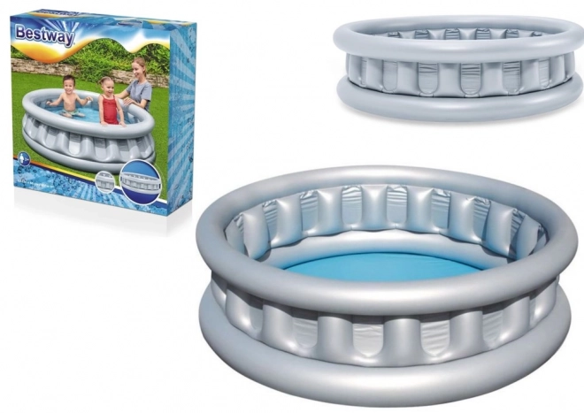 Opblaasbaar kinderzwembad ruimteschip 152x43cm in doos 30x30x7cm