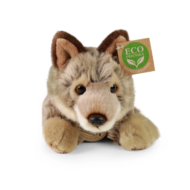 Pluchen wolf liggend 20 cm ECO-VRIENDELIJK