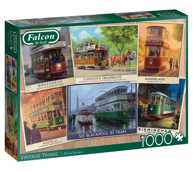 Puzzel historische trams 1000 stukjes