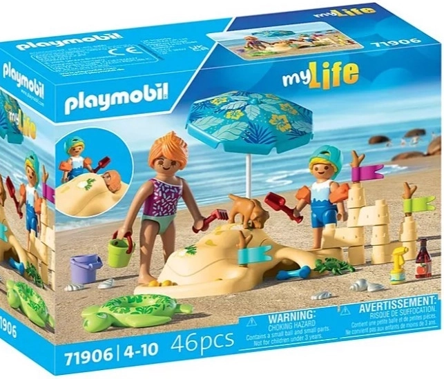 PLAYMOBIL My Life Figuren set Familie op het strand