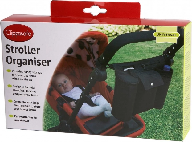 Organizer voor kinderwagen, Zwart
