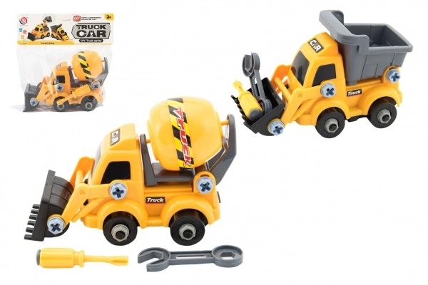 Schroefconstructie machine met plastic accessoires
