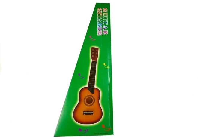 Houten gitaar met een kegelvormige room