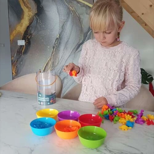Vuiková montessori spel Leer tellen – Dinosaurussen