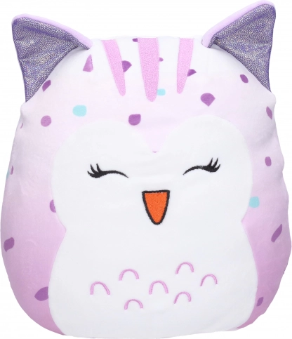 Pluchen kussen met uilenmotief 25 cm