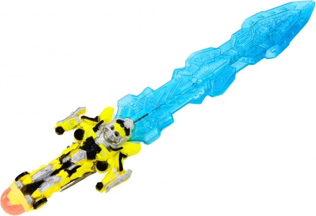Lichtgevend zwaard met robotische handgreep, licht en geluid, blauw