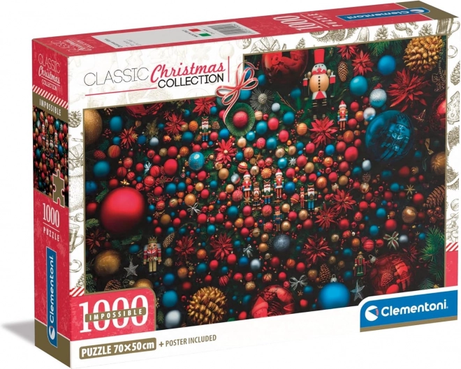 CLEMENTONI Onmogelijk Puzzel: Kerstmis 1000 stukjes
