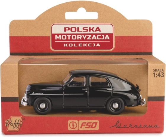 metalen model warszawa m20 1:43 – zwart